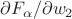 $\partial F_{\alpha}/\partial w_2$