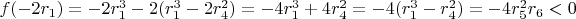 $f(-2r_1)=-2r_1^3-2(r_1^3-2r_4^2)=-4r_1^3+4r_4^2=-4(r_1^3-r_4^2)=-4r_5^2r_6<0$