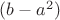 $(b-a^2)$