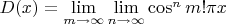 $D(x)=\lim\limits_{m\to\infty}\lim \limits_{n\to\infty}\cos^{n}m!\pi x$