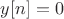$y[n]=0$