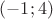 $(-1;4)$