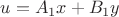 $u=A_1 x+B_1 y$