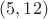 $(5,12)$