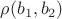$\rho (b_1, b_2)$ $\rho (b_1, b_2)$
