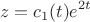 $$z={c_1}(t)e^{2t}$$