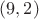 $(9,2)$