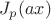 $J_{p}(ax)$ $J_{p}(ax)$