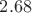 $2.68$