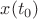 $x(t_0)$