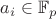 $a_i\in\mathbb{F}_p$