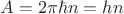 $A=2\pi\hbar n=hn$