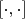 $[\cdot,\cdot]$