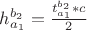 $h_{a_1}^{b_2}=\frac {t_{a_1}^{b_2}*c}{2}$