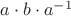 $a\cdot b\cdot a^{-1}$
