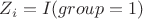 $Z_i=I(group=1)$
