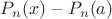 $P_n(x)-P_n(a)$
