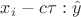 $x_{i}-c\tau:\hat{y}$