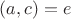 $(a,c)=e$