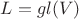 $L=gl(V)$