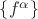 $\{f^\alpha\}$