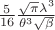 $\frac 5 {16} \frac {\sqrt \pi \lambda^3} {\theta ^{3} \sqrt \beta}$