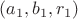 $(a_1,b_1,r_1)$