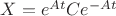 $X=e^{At}Ce^{-At}$