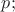 $p;$