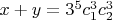 $x+y=3^5c_1^3c_2^3$