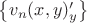 $\left\lbrace v_n(x, y)'_y\right\rbrace$