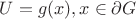 $U=g(x), x\in \partial G$