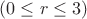 $(0\leq r \leq 3)$