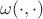$\omega (\cdot ,\cdot)$