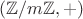 $(\mathbb Z/m\mathbb Z, +)$
