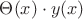 $ \Theta(x)\cdot y(x) $
