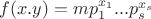 $f(x.y)=mp_1^{x_1}...p_s^{x_s}$