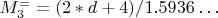 $ M^=_3=(2*d+4)/1.5936&hellip; $