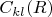 $ C_{kl}(R)$