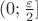 $(0;\frac{\varepsilon}{2}]$