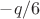 $-q/6$