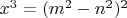 $x^3=(m^2-n^2)^2$