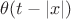 $\theta(t-{|x|})$