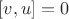 $[v,u]=0$