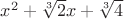 $x^2 + \sqrt[3]{2}x + \sqrt[3]{4}$
