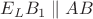 $E_LB_1\parallel AB$