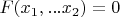 $F(x_1,...x_2)=0$