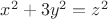 $x^2 + 3 y^2 = z^2$