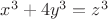 $x^3+4y^3=z^3$