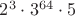 $2^3\cdot3^{64}\cdot5$